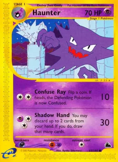 Haunter 63/144 Skyridge Pokemon card