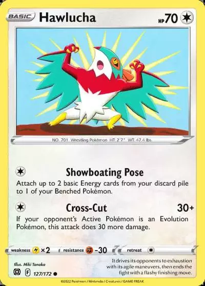 Hawlucha 127/172 Brilliant Stars Pokemon card