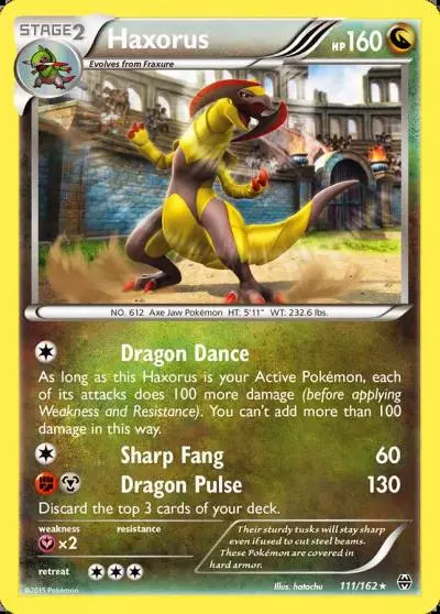 Haxorus 111/162 BREAKthrough Pokemon card