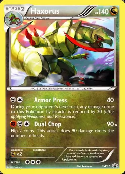 Haxorus BW57/101 BW Black Star Promos Pokemon card