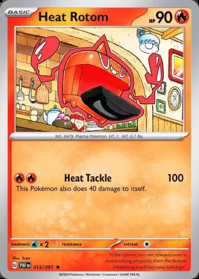 Heat Rotom 13/91 Paldean Fates Pokemon card