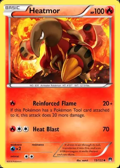 Heatmor 15/122 BREAKpoint Pokemon card