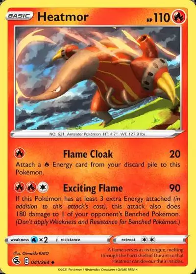 Heatmor 41/264 Fusion Strike Pokemon card