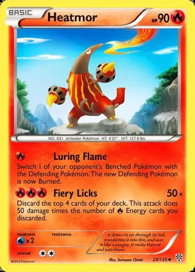 Heatmor 23/135 Plasma Storm Pokemon card