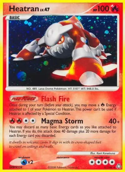 Heatran 6/146 Legends Awakened Pokemon card