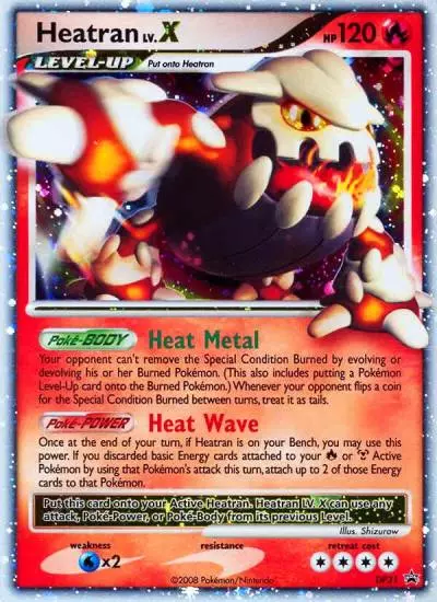 Heatran LV.X DP31/56 DP Black Star Promos Pokemon card