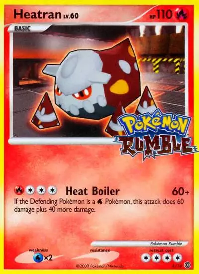 Heatran 4/16 Pokémon Rumble Pokemon card