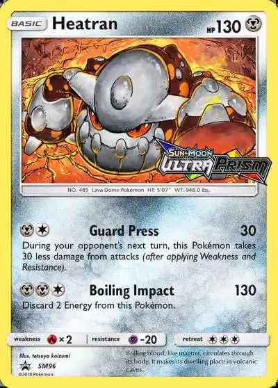 Heatran SM96/248 SM Black Star Promos Pokemon card