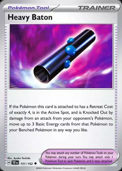 Heavy Baton 151/162 Temporal Forces Pokemon card