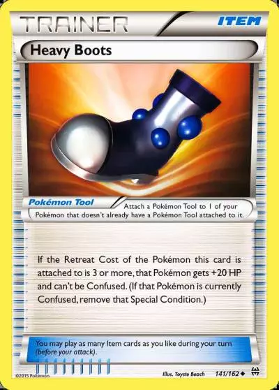 Heavy Boots 141/162 BREAKthrough Pokemon card