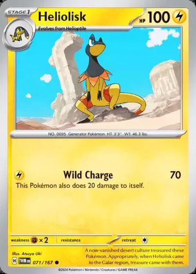 Heliolisk 71/167 Twilight Masquerade Pokemon card