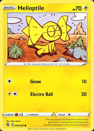 Helioptile 98/264 Fusion Strike Pokemon card