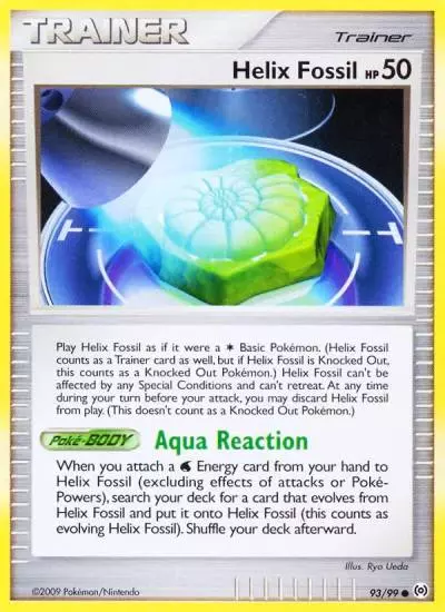 Helix Fossil 93/99 Arceus Pokemon card