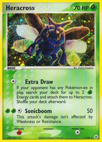 Heracross 7/101 Hidden Legends Pokemon card