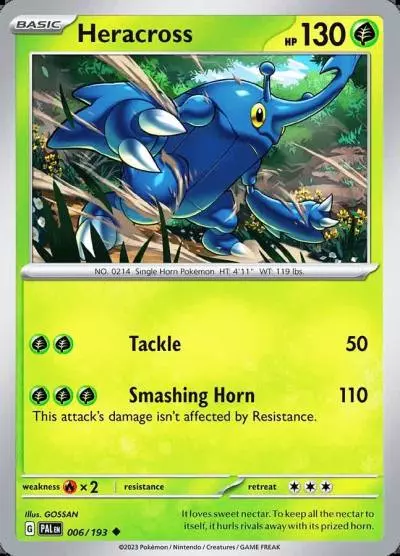 Heracross 6/193 Paldea Evolved Pokemon card