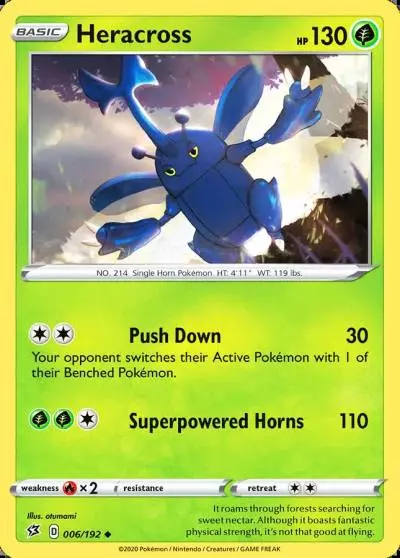 Heracross 6/192 Rebel Clash Pokemon card