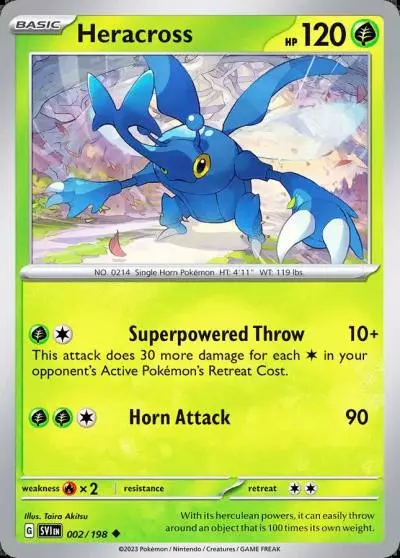 Heracross 2/198 Scarlet & Violet Pokemon card
