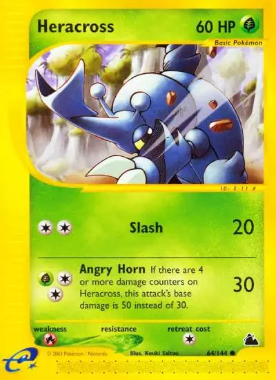 Heracross 64/144 Skyridge Pokemon card