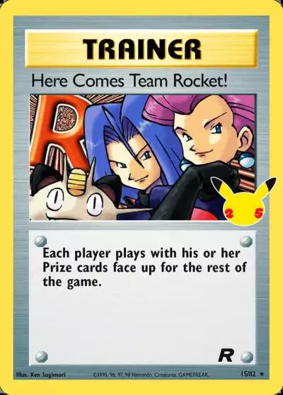 Here Comes Team Rocket! 15/25 Celebrations: Classic Collection Pokemon card