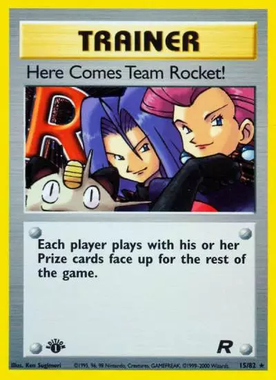 Here Comes Team Rocket! 15/82 Team Rocket Pokemon card