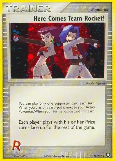 Here Comes Team Rocket! 111/109 Team Rocket Returns Pokemon card