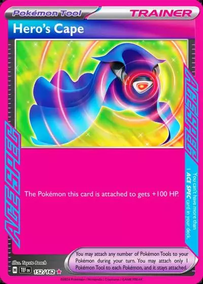 Hero's Cape 152/162 Temporal Forces Pokemon card