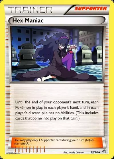 Hex Maniac 75/98 Ancient Origins Pokemon card