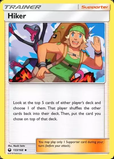 Hiker 133/168 Celestial Storm Pokemon card