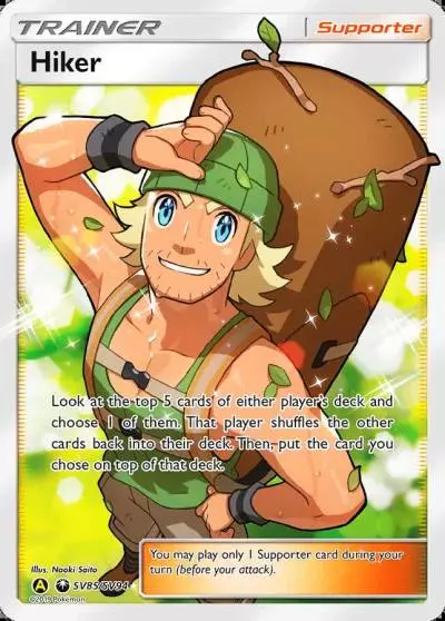 Hiker SV85/94 Hidden Fates Shiny Vault Pokemon card