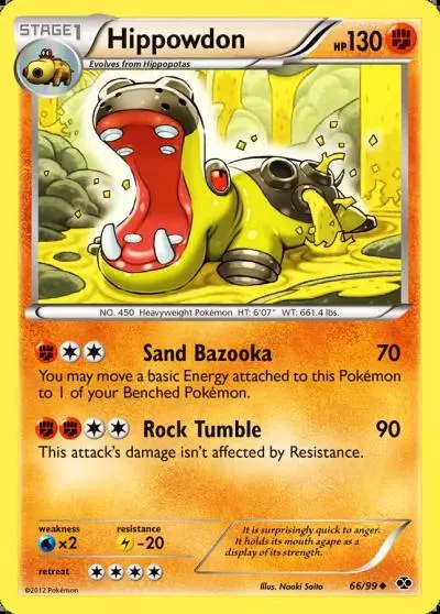 Hippowdon 66/99 Next Destinies Pokemon card