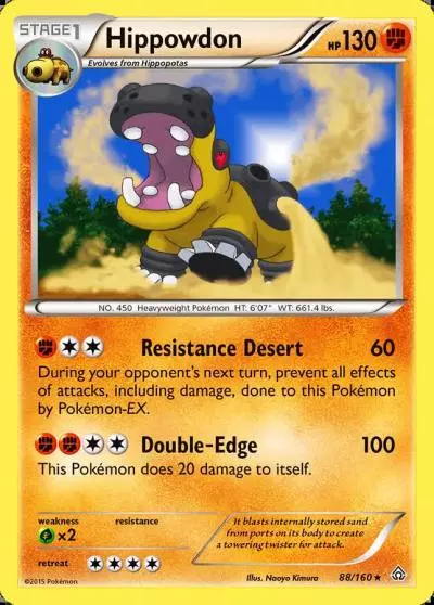 Hippowdon 88/160 Primal Clash Pokemon card