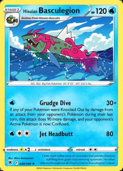 Hisuian Basculegion 44/189 Astral Radiance Pokemon card