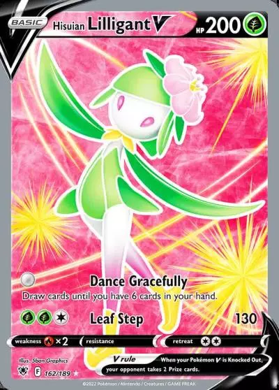 Hisuian Lilligant V 162/189 Astral Radiance Pokemon card