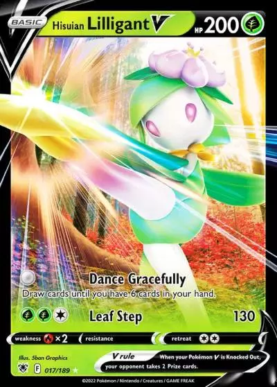 Hisuian Lilligant V 17/189 Astral Radiance Pokemon card