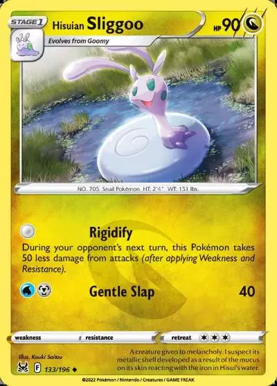 Hisuian Sliggoo 133/196 Lost Origin Pokemon card