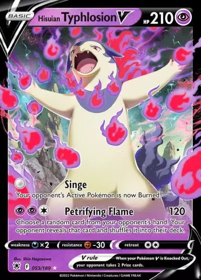 Hisuian Typhlosion V 53/189 Astral Radiance Pokemon card