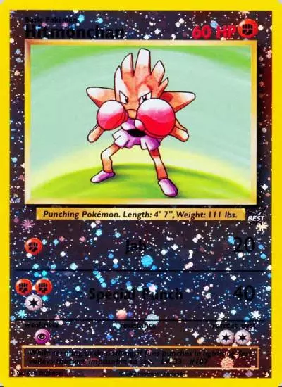 Hitmonchan 2/9 Best of Game Pokemon card