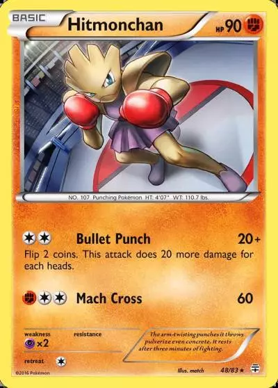 Hitmonchan 48/83 Generations Pokemon card