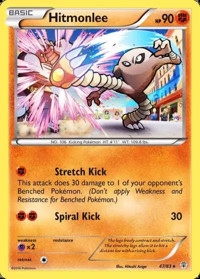 Hitmonlee 47/83 Generations Pokemon card