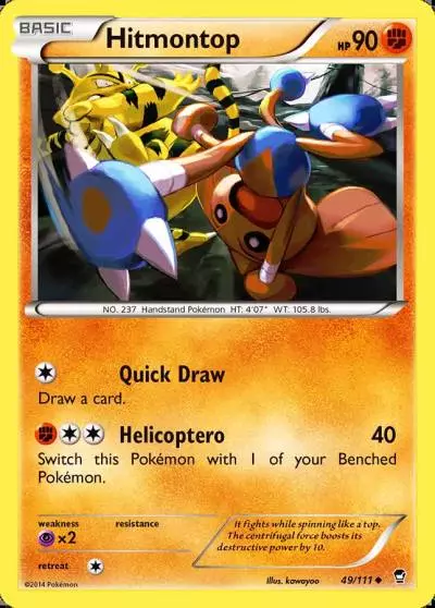 Hitmontop 49/111 Furious Fists Pokemon card