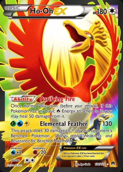 Ho-Oh-EX 121/122 BREAKpoint Pokemon card