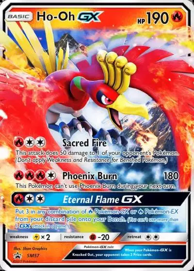 Ho-Oh-GX SM57/248 SM Black Star Promos Pokemon card