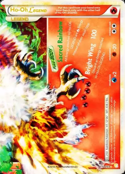 Ho-Oh LEGEND 112/123 HeartGold & SoulSilver Pokemon card