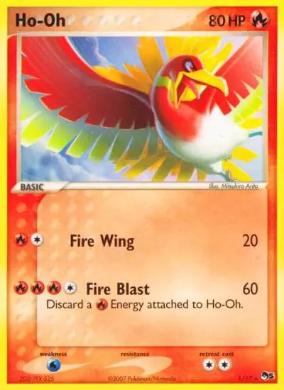 Ho-Oh 1/17 POP Series 5 Pokemon card