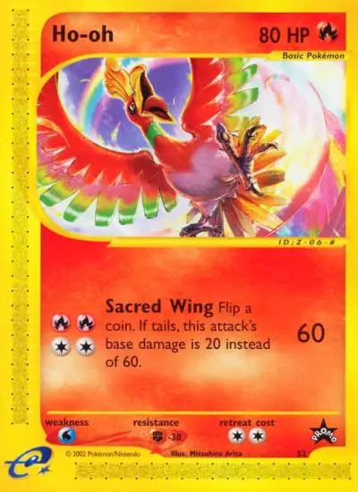 Ho-oh 52/53 Wizards Black Star Promos Pokemon card
