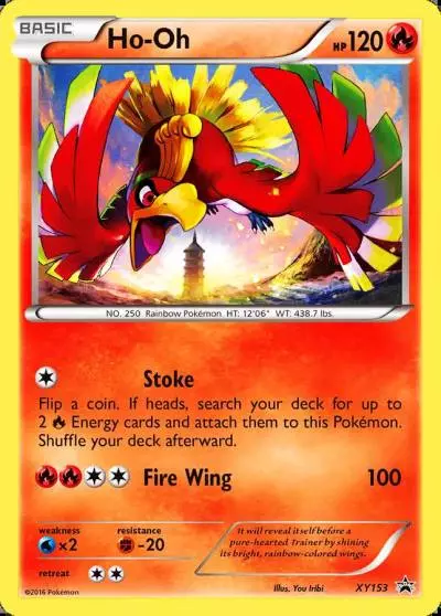 Ho-Oh XY153/211 XY Black Star Promos Pokemon card