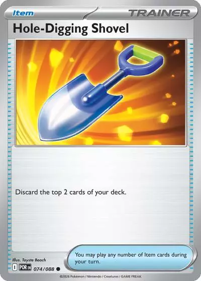 Hole-Digging Shovel 74/88 Perfect Order Pokemon card