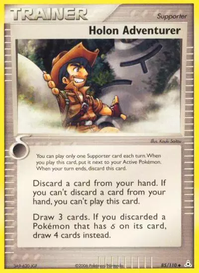 Holon Adventurer 85/110 Holon Phantoms Pokemon card