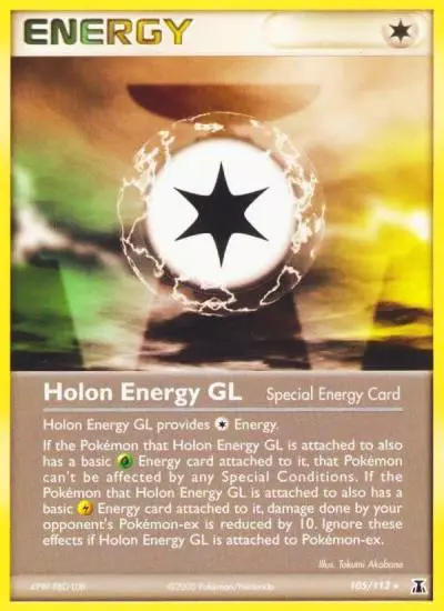 Holon Energy GL 105/113 Delta Species Pokemon card