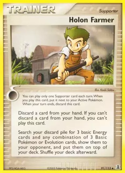 Holon Farmer 91/113 Delta Species Pokemon card